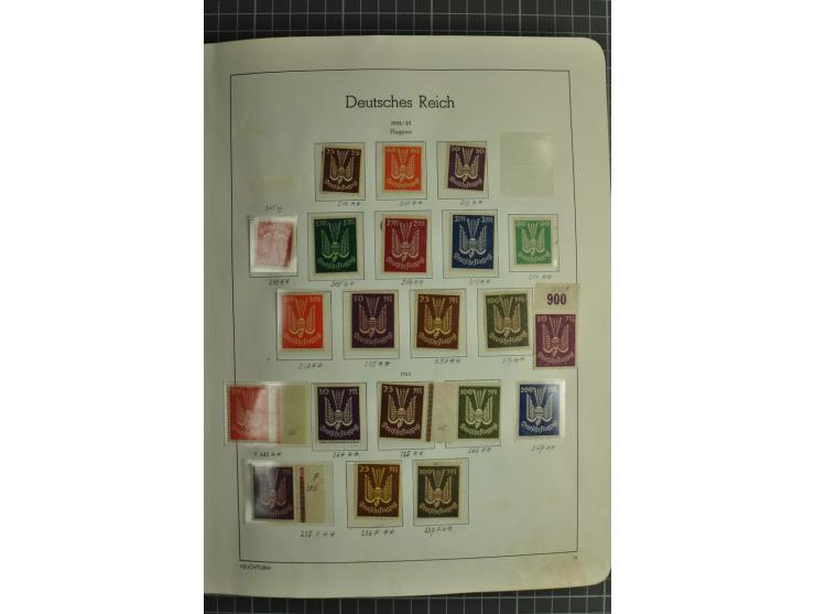1872/1945, ungebrauchte und gestempelte Sammlung, beginnend mit gutem Brustschildteil mit u.a. Mi.-Nr. 11, 27(2) und 30, des 