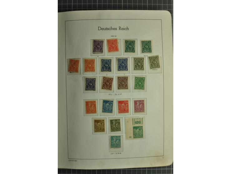 1872/1945, ungebrauchte und gestempelte Sammlung, beginnend mit gutem Brustschildteil mit u.a. Mi.-Nr. 11, 27(2) und 30, des 