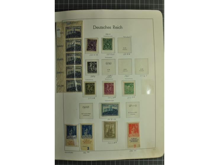 1872/1945, ungebrauchte und gestempelte Sammlung, beginnend mit gutem Brustschildteil mit u.a. Mi.-Nr. 11, 27(2) und 30, des 