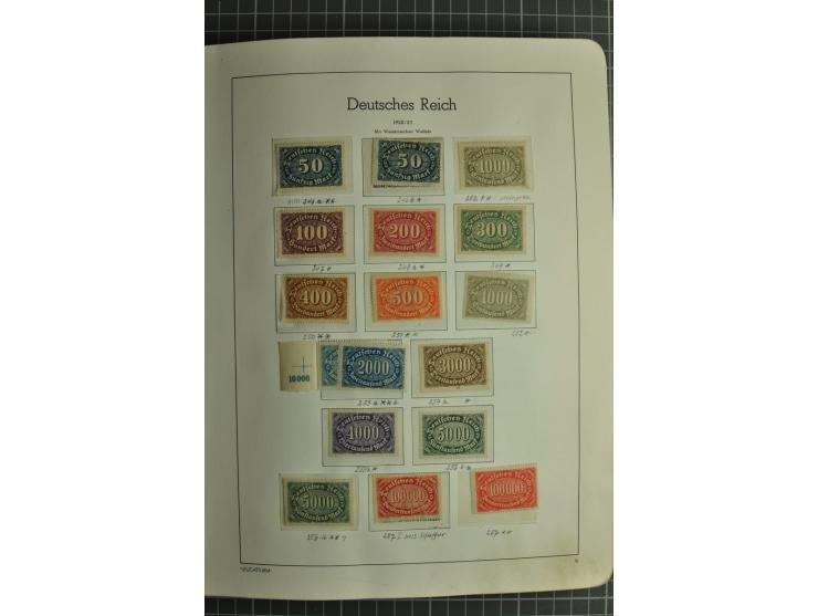 1872/1945, ungebrauchte und gestempelte Sammlung, beginnend mit gutem Brustschildteil mit u.a. Mi.-Nr. 11, 27(2) und 30, des 