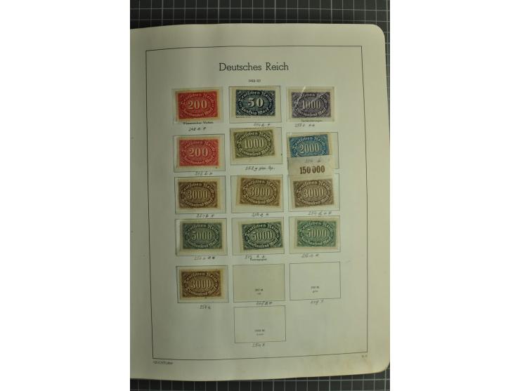 1872/1945, ungebrauchte und gestempelte Sammlung, beginnend mit gutem Brustschildteil mit u.a. Mi.-Nr. 11, 27(2) und 30, des 