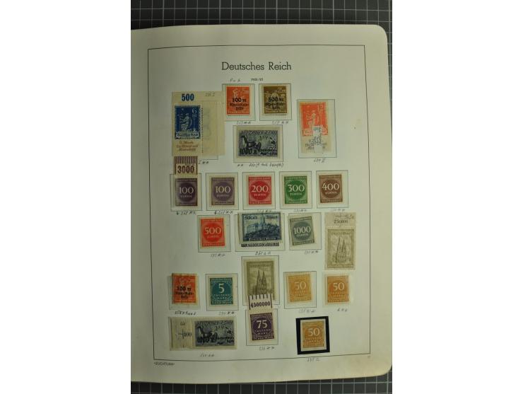 1872/1945, ungebrauchte und gestempelte Sammlung, beginnend mit gutem Brustschildteil mit u.a. Mi.-Nr. 11, 27(2) und 30, des 