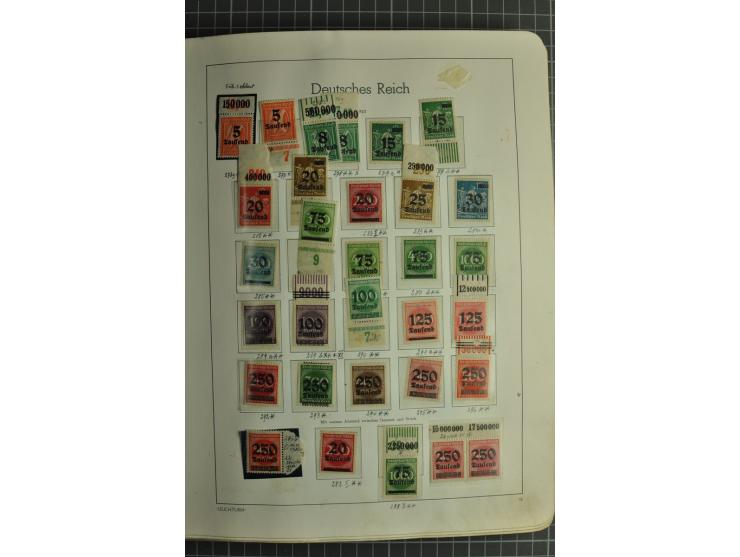 1872/1945, ungebrauchte und gestempelte Sammlung, beginnend mit gutem Brustschildteil mit u.a. Mi.-Nr. 11, 27(2) und 30, des 