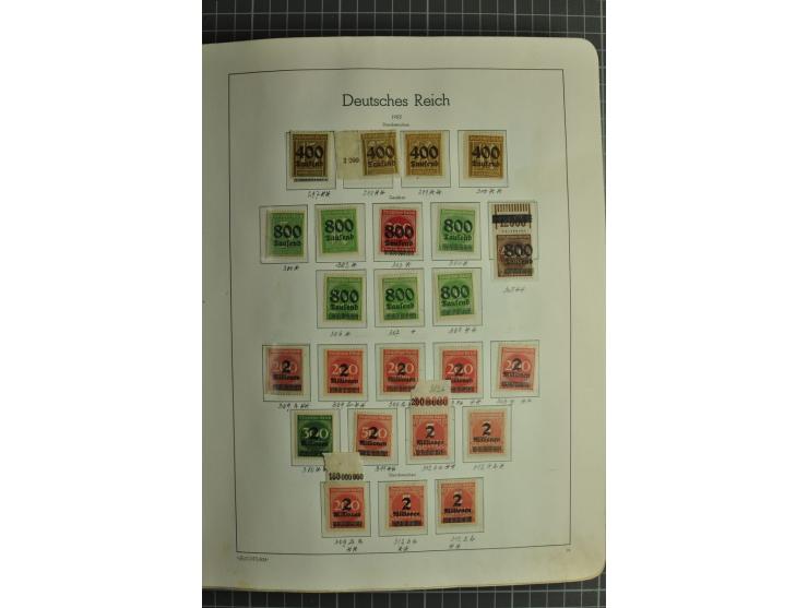 1872/1945, ungebrauchte und gestempelte Sammlung, beginnend mit gutem Brustschildteil mit u.a. Mi.-Nr. 11, 27(2) und 30, des 