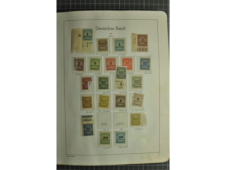 1872/1945, ungebrauchte und gestempelte Sammlung, beginnend mit gutem Brustschildteil mit u.a. Mi.-Nr. 11, 27(2) und 30, des 