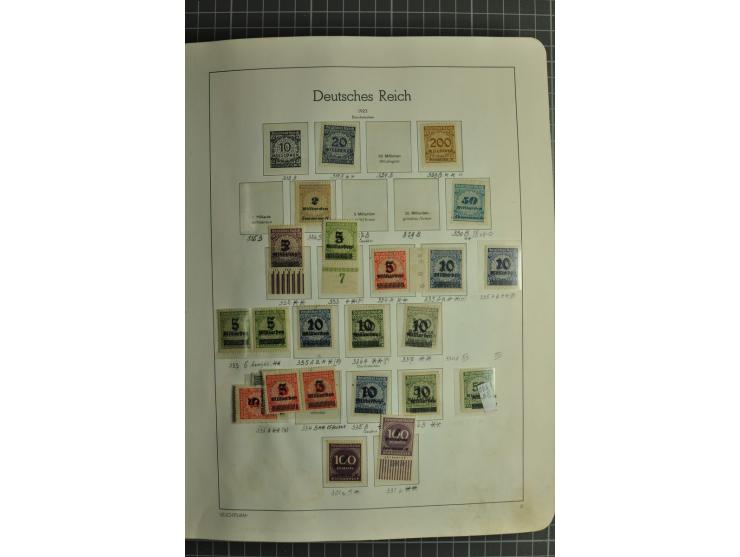 1872/1945, ungebrauchte und gestempelte Sammlung, beginnend mit gutem Brustschildteil mit u.a. Mi.-Nr. 11, 27(2) und 30, des 
