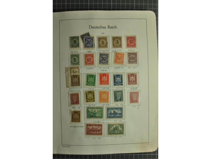 1872/1945, ungebrauchte und gestempelte Sammlung, beginnend mit gutem Brustschildteil mit u.a. Mi.-Nr. 11, 27(2) und 30, des 