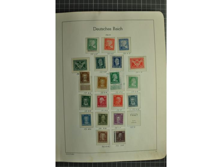 1872/1945, ungebrauchte und gestempelte Sammlung, beginnend mit gutem Brustschildteil mit u.a. Mi.-Nr. 11, 27(2) und 30, des 