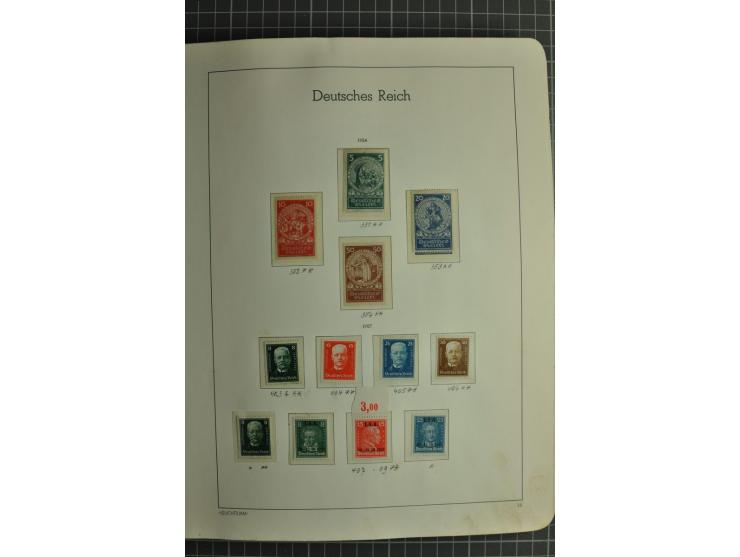 1872/1945, ungebrauchte und gestempelte Sammlung, beginnend mit gutem Brustschildteil mit u.a. Mi.-Nr. 11, 27(2) und 30, des 