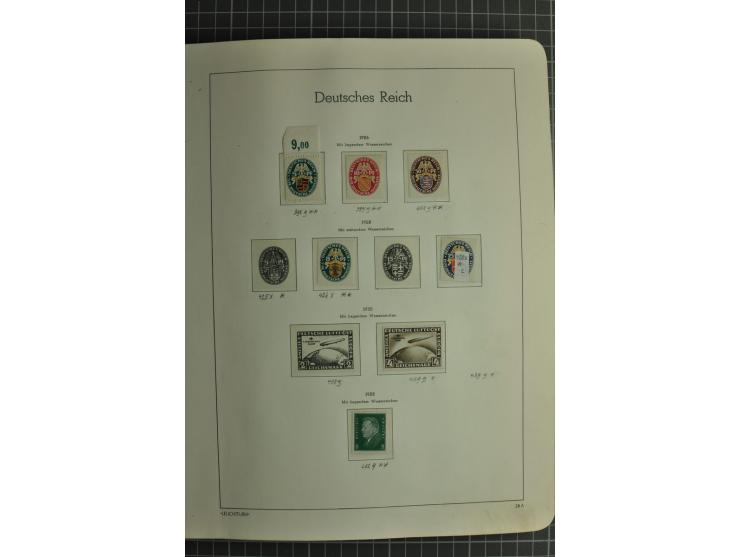 1872/1945, ungebrauchte und gestempelte Sammlung, beginnend mit gutem Brustschildteil mit u.a. Mi.-Nr. 11, 27(2) und 30, des 