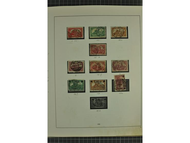 1872/1945, ungebrauchte und gestempelte Sammlung, beginnend mit gutem Brustschildteil mit u.a. Mi.-Nr. 11, 27(2) und 30, des 