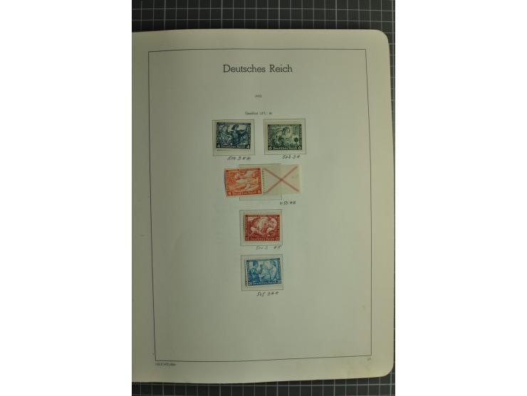 1872/1945, ungebrauchte und gestempelte Sammlung, beginnend mit gutem Brustschildteil mit u.a. Mi.-Nr. 11, 27(2) und 30, des 