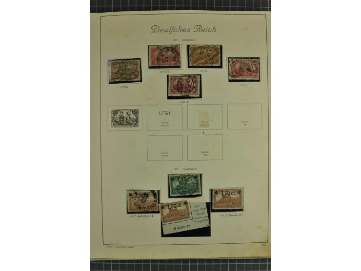1872/1945, ungebrauchte und gestempelte Sammlung, beginnend mit gutem Brustschildteil mit u.a. Mi.-Nr. 11, 27(2) und 30, des 