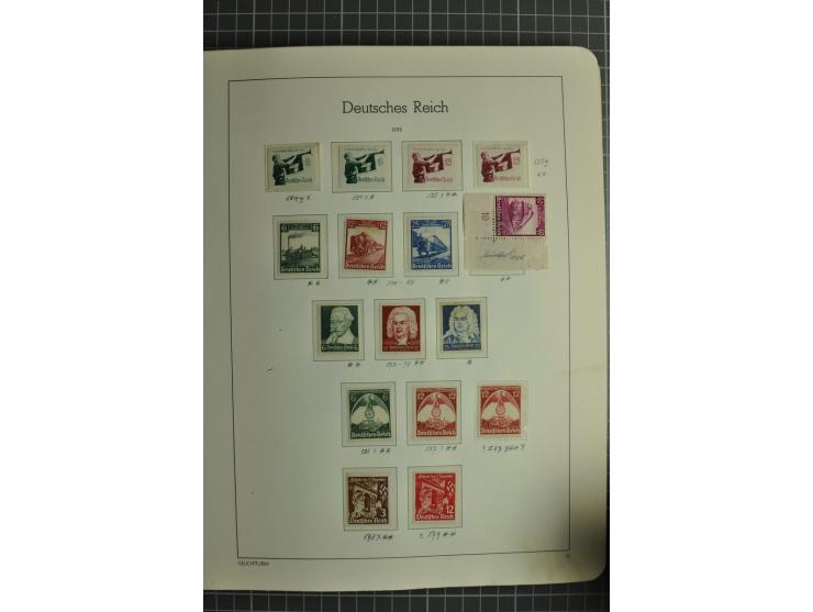1872/1945, ungebrauchte und gestempelte Sammlung, beginnend mit gutem Brustschildteil mit u.a. Mi.-Nr. 11, 27(2) und 30, des 