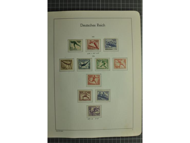 1872/1945, ungebrauchte und gestempelte Sammlung, beginnend mit gutem Brustschildteil mit u.a. Mi.-Nr. 11, 27(2) und 30, des 