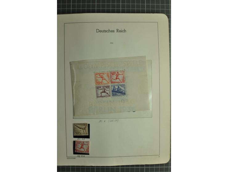1872/1945, ungebrauchte und gestempelte Sammlung, beginnend mit gutem Brustschildteil mit u.a. Mi.-Nr. 11, 27(2) und 30, des 