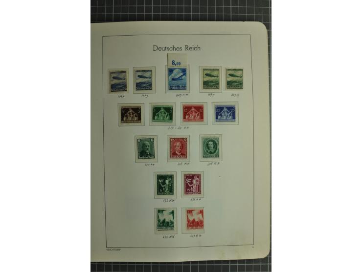 1872/1945, ungebrauchte und gestempelte Sammlung, beginnend mit gutem Brustschildteil mit u.a. Mi.-Nr. 11, 27(2) und 30, des 