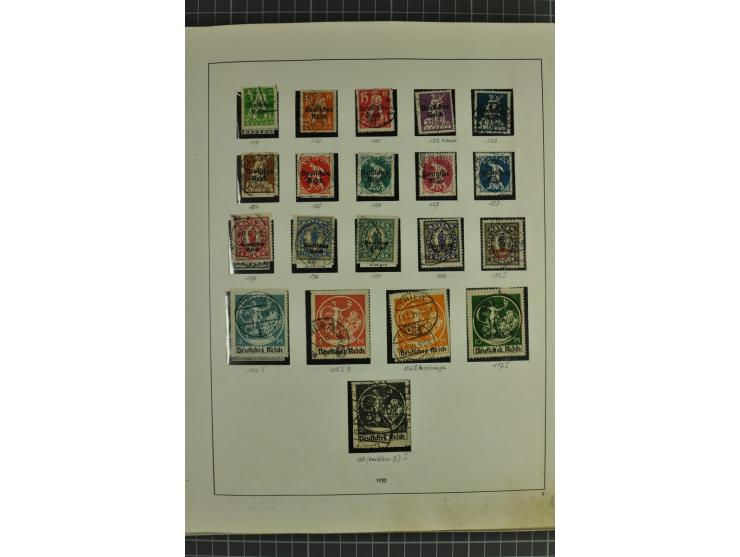 1872/1945, ungebrauchte und gestempelte Sammlung, beginnend mit gutem Brustschildteil mit u.a. Mi.-Nr. 11, 27(2) und 30, des 