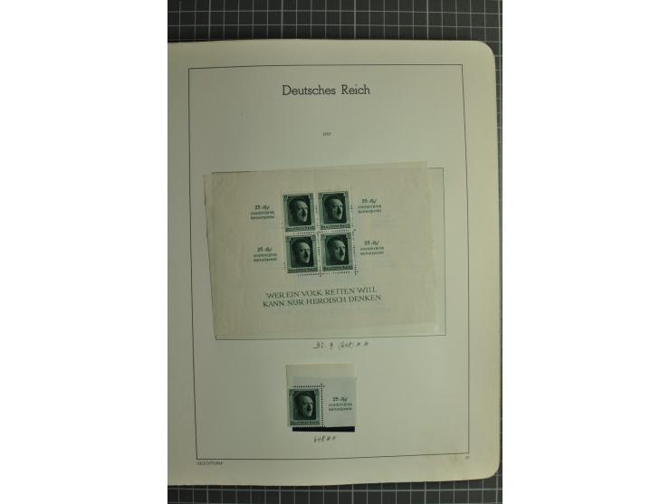 1872/1945, ungebrauchte und gestempelte Sammlung, beginnend mit gutem Brustschildteil mit u.a. Mi.-Nr. 11, 27(2) und 30, des 