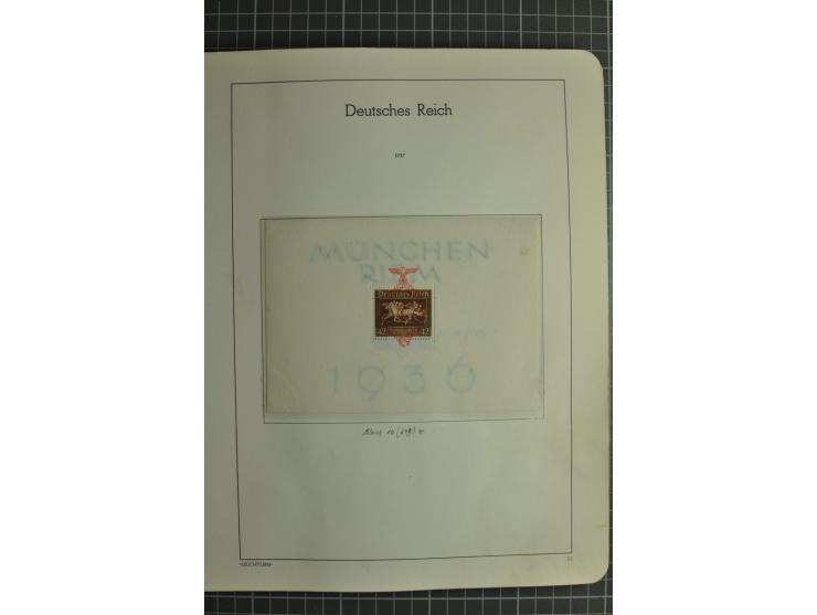 1872/1945, ungebrauchte und gestempelte Sammlung, beginnend mit gutem Brustschildteil mit u.a. Mi.-Nr. 11, 27(2) und 30, des 