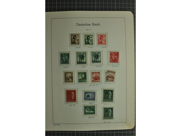 1872/1945, ungebrauchte und gestempelte Sammlung, beginnend mit gutem Brustschildteil mit u.a. Mi.-Nr. 11, 27(2) und 30, des 