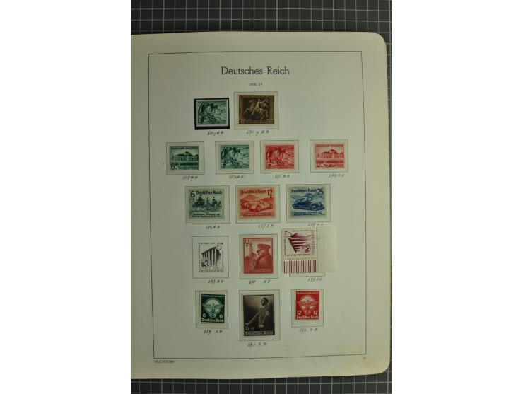 1872/1945, ungebrauchte und gestempelte Sammlung, beginnend mit gutem Brustschildteil mit u.a. Mi.-Nr. 11, 27(2) und 30, des 