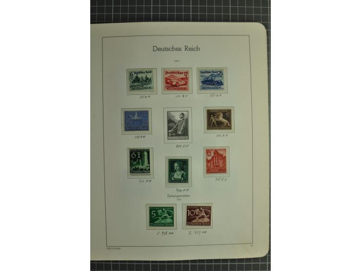 1872/1945, ungebrauchte und gestempelte Sammlung, beginnend mit gutem Brustschildteil mit u.a. Mi.-Nr. 11, 27(2) und 30, des 