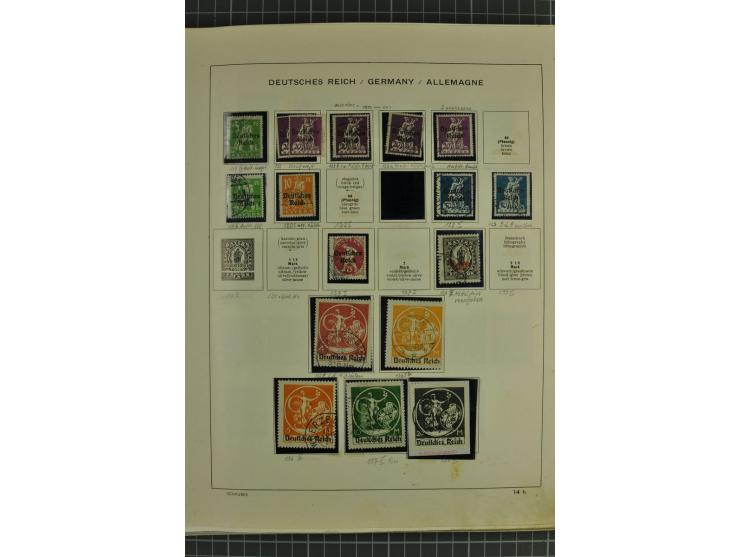 1872/1945, ungebrauchte und gestempelte Sammlung, beginnend mit gutem Brustschildteil mit u.a. Mi.-Nr. 11, 27(2) und 30, des 