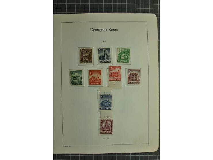 1872/1945, ungebrauchte und gestempelte Sammlung, beginnend mit gutem Brustschildteil mit u.a. Mi.-Nr. 11, 27(2) und 30, des 