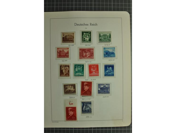 1872/1945, ungebrauchte und gestempelte Sammlung, beginnend mit gutem Brustschildteil mit u.a. Mi.-Nr. 11, 27(2) und 30, des 