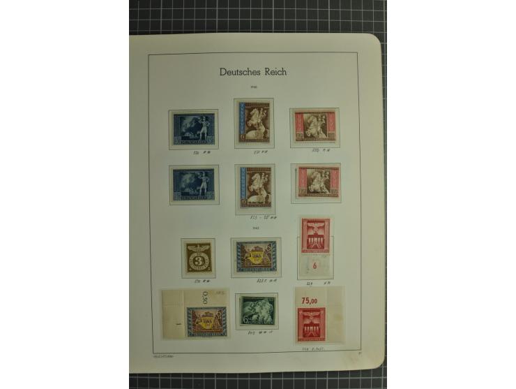 1872/1945, ungebrauchte und gestempelte Sammlung, beginnend mit gutem Brustschildteil mit u.a. Mi.-Nr. 11, 27(2) und 30, des 