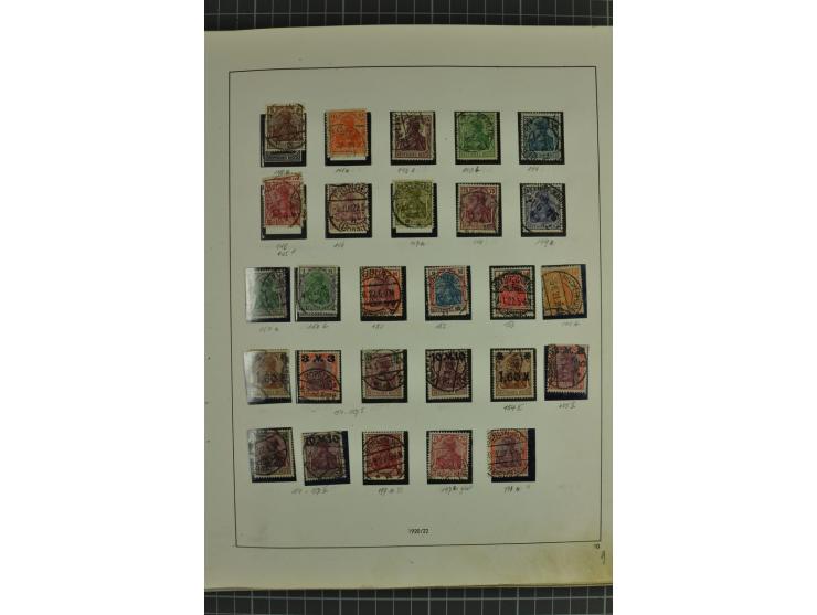 1872/1945, ungebrauchte und gestempelte Sammlung, beginnend mit gutem Brustschildteil mit u.a. Mi.-Nr. 11, 27(2) und 30, des 