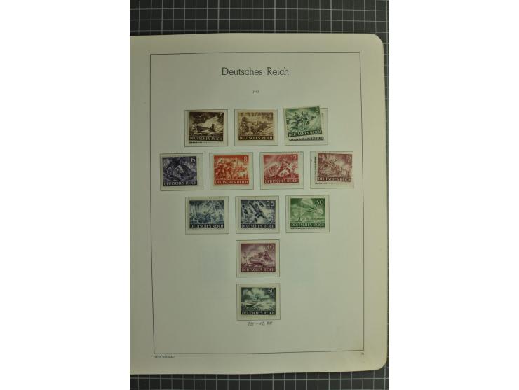1872/1945, ungebrauchte und gestempelte Sammlung, beginnend mit gutem Brustschildteil mit u.a. Mi.-Nr. 11, 27(2) und 30, des 