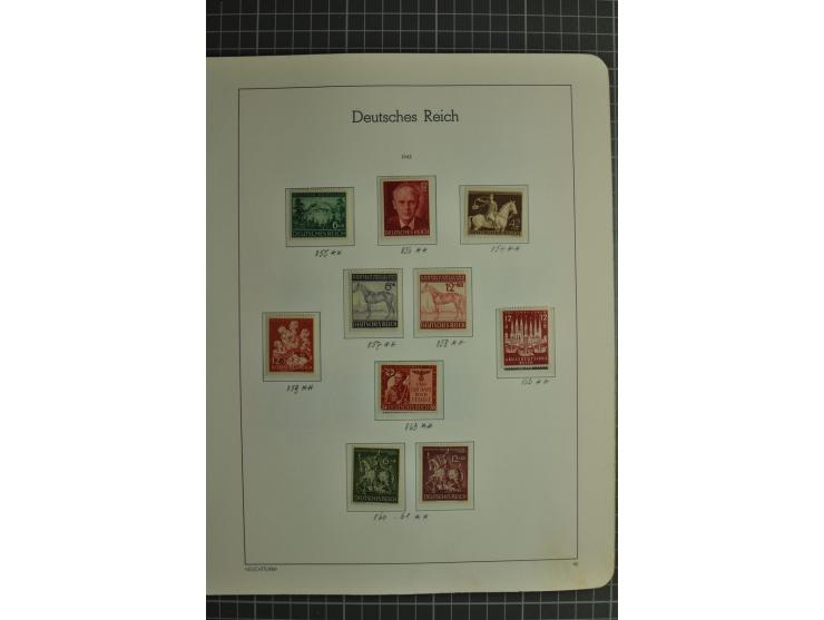1872/1945, ungebrauchte und gestempelte Sammlung, beginnend mit gutem Brustschildteil mit u.a. Mi.-Nr. 11, 27(2) und 30, des 
