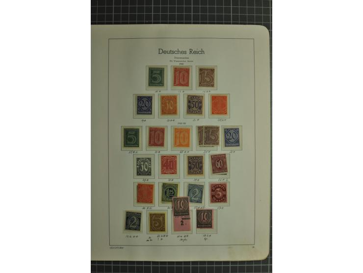 1872/1945, ungebrauchte und gestempelte Sammlung, beginnend mit gutem Brustschildteil mit u.a. Mi.-Nr. 11, 27(2) und 30, des 