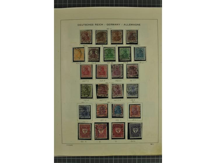 1872/1945, ungebrauchte und gestempelte Sammlung, beginnend mit gutem Brustschildteil mit u.a. Mi.-Nr. 11, 27(2) und 30, des 