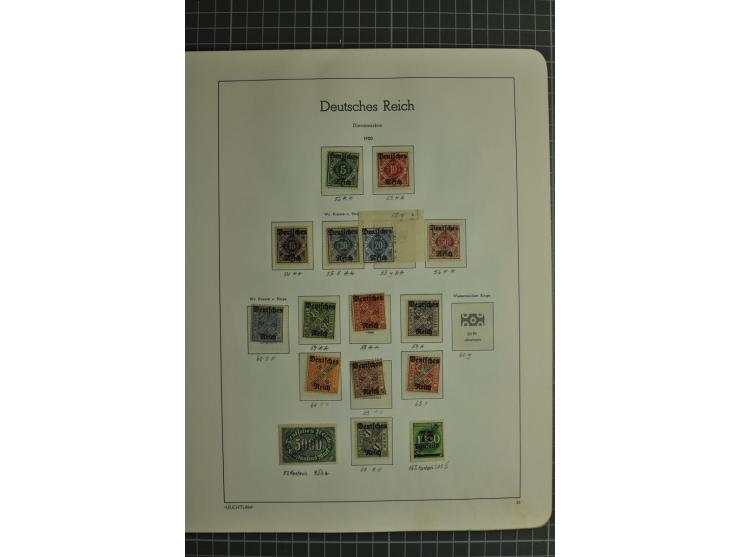 1872/1945, ungebrauchte und gestempelte Sammlung, beginnend mit gutem Brustschildteil mit u.a. Mi.-Nr. 11, 27(2) und 30, des 