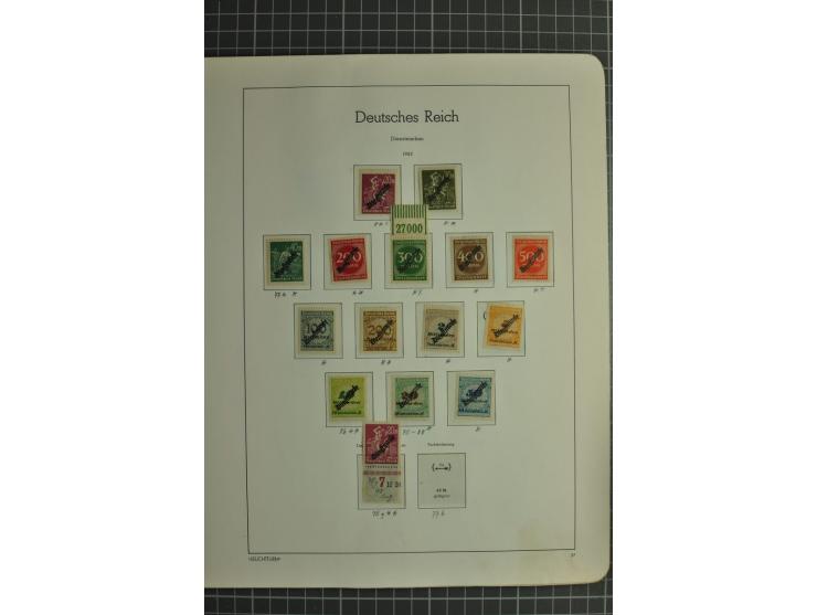 1872/1945, ungebrauchte und gestempelte Sammlung, beginnend mit gutem Brustschildteil mit u.a. Mi.-Nr. 11, 27(2) und 30, des 
