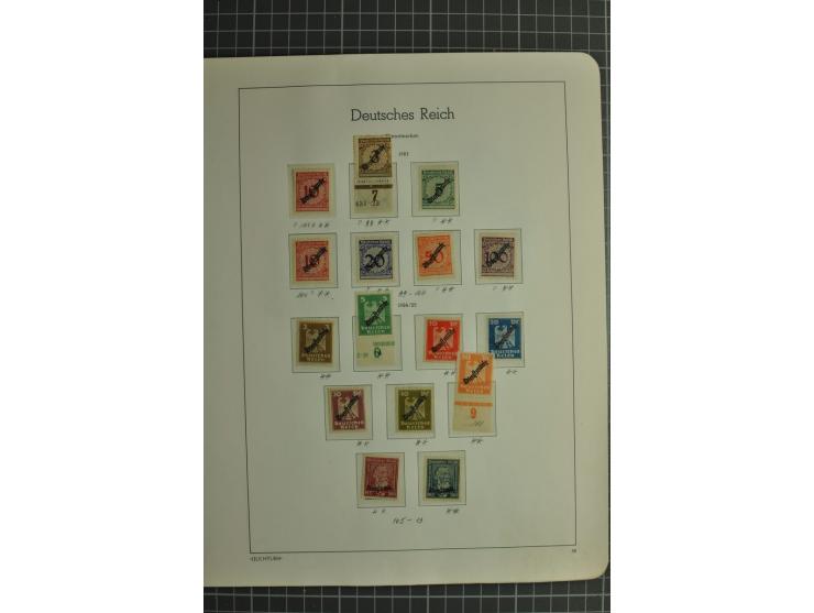 1872/1945, ungebrauchte und gestempelte Sammlung, beginnend mit gutem Brustschildteil mit u.a. Mi.-Nr. 11, 27(2) und 30, des 