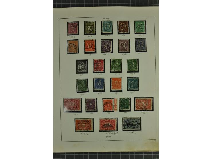 1872/1945, ungebrauchte und gestempelte Sammlung, beginnend mit gutem Brustschildteil mit u.a. Mi.-Nr. 11, 27(2) und 30, des 