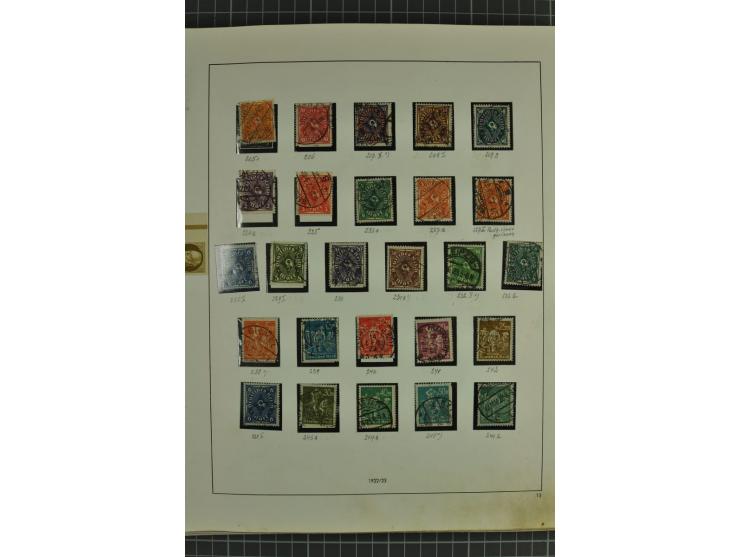 1872/1945, ungebrauchte und gestempelte Sammlung, beginnend mit gutem Brustschildteil mit u.a. Mi.-Nr. 11, 27(2) und 30, des 