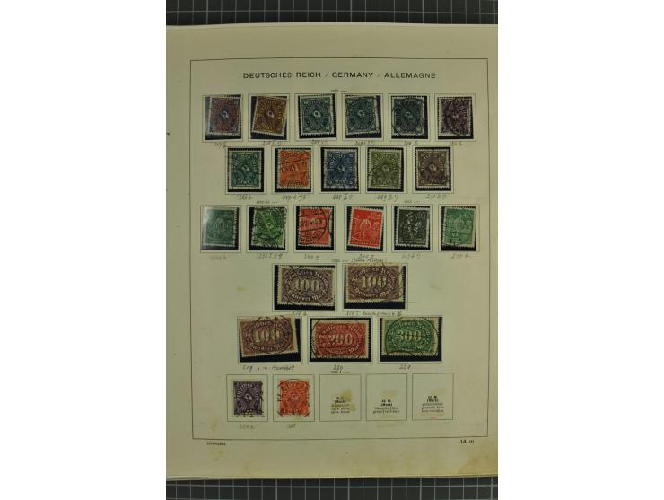 1872/1945, ungebrauchte und gestempelte Sammlung, beginnend mit gutem Brustschildteil mit u.a. Mi.-Nr. 11, 27(2) und 30, des 