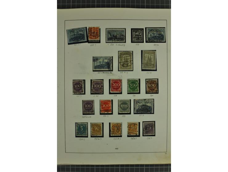 1872/1945, ungebrauchte und gestempelte Sammlung, beginnend mit gutem Brustschildteil mit u.a. Mi.-Nr. 11, 27(2) und 30, des 