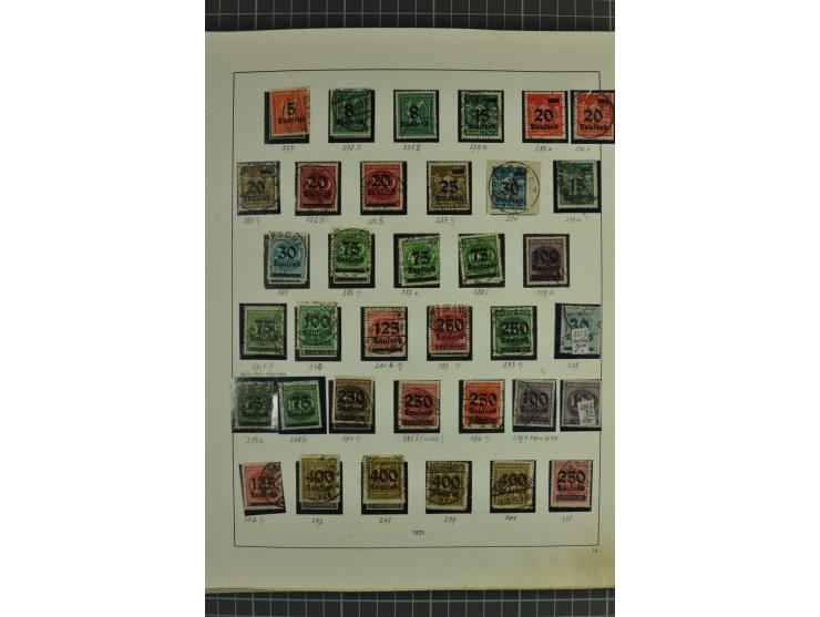 1872/1945, ungebrauchte und gestempelte Sammlung, beginnend mit gutem Brustschildteil mit u.a. Mi.-Nr. 11, 27(2) und 30, des 