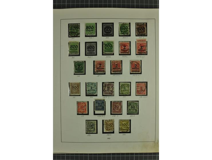 1872/1945, ungebrauchte und gestempelte Sammlung, beginnend mit gutem Brustschildteil mit u.a. Mi.-Nr. 11, 27(2) und 30, des 