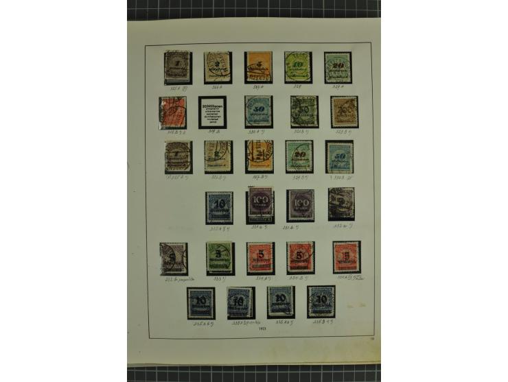 1872/1945, ungebrauchte und gestempelte Sammlung, beginnend mit gutem Brustschildteil mit u.a. Mi.-Nr. 11, 27(2) und 30, des 