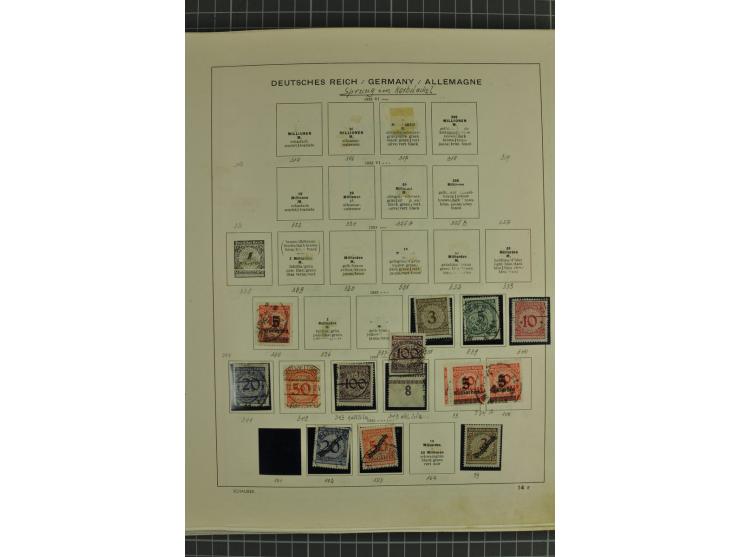 1872/1945, ungebrauchte und gestempelte Sammlung, beginnend mit gutem Brustschildteil mit u.a. Mi.-Nr. 11, 27(2) und 30, des 