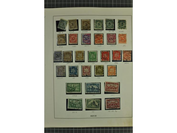 1872/1945, ungebrauchte und gestempelte Sammlung, beginnend mit gutem Brustschildteil mit u.a. Mi.-Nr. 11, 27(2) und 30, des 