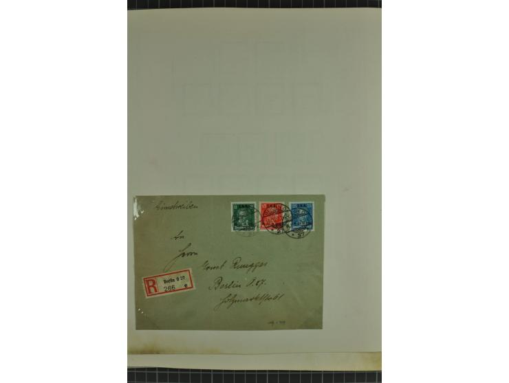 1872/1945, ungebrauchte und gestempelte Sammlung, beginnend mit gutem Brustschildteil mit u.a. Mi.-Nr. 11, 27(2) und 30, des 