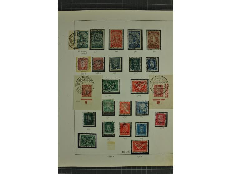 1872/1945, ungebrauchte und gestempelte Sammlung, beginnend mit gutem Brustschildteil mit u.a. Mi.-Nr. 11, 27(2) und 30, des 